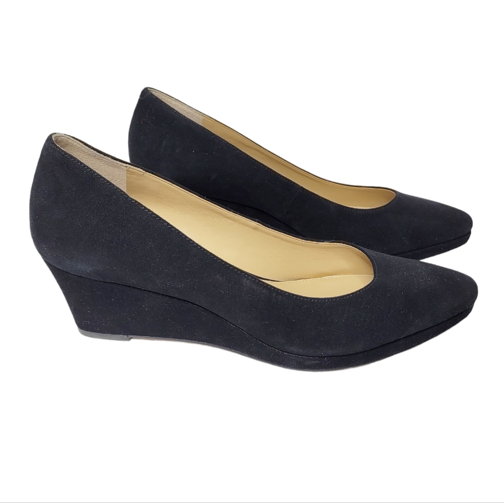 Talbots Lacey Platform Wedges - Suede 8 Narrow